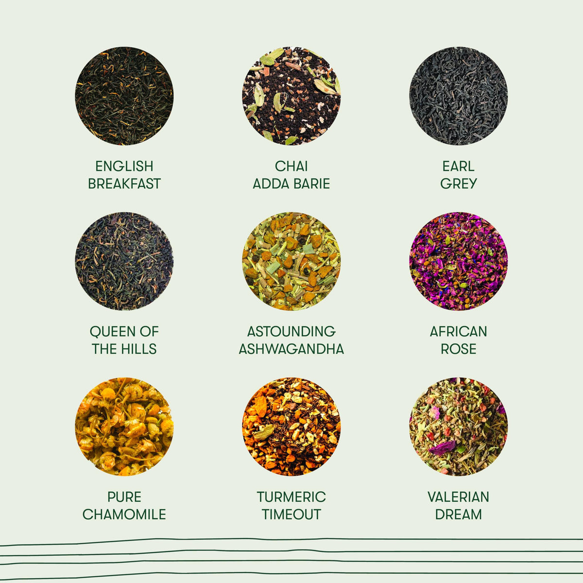 15 Tea Sampler Pack, 15 Flavors, 15 Cups (30g/1.05oz) - Luxmi Estates USA
