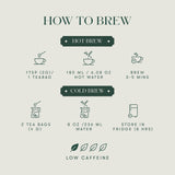 How to brew Midnight Bloom Green Tea Bags