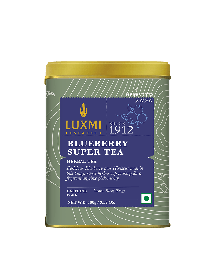 Blueberry Super Tea | 100 gm | Organic Herbal tea - Luxmi Estates