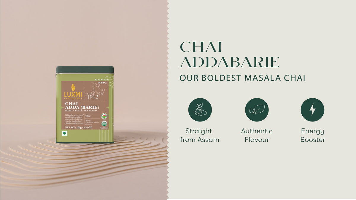 Chai Adda-Barie | 100gm | Organic Masala Chai - Luxmi Estates USA