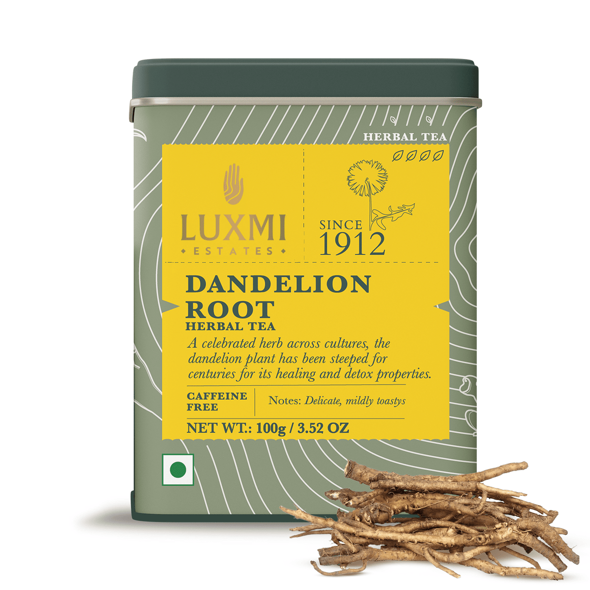 Dandelion Root | 100 gm | Herbal Tea - Luxmi Estates USA