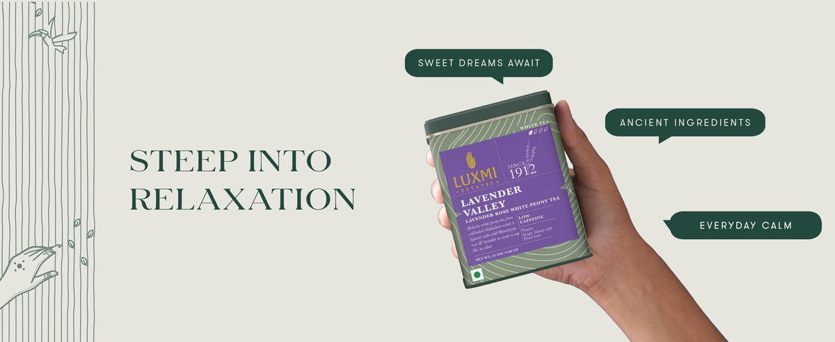 Lavender Valley | 25gm | Organic White Tea - Luxmi Estates USA