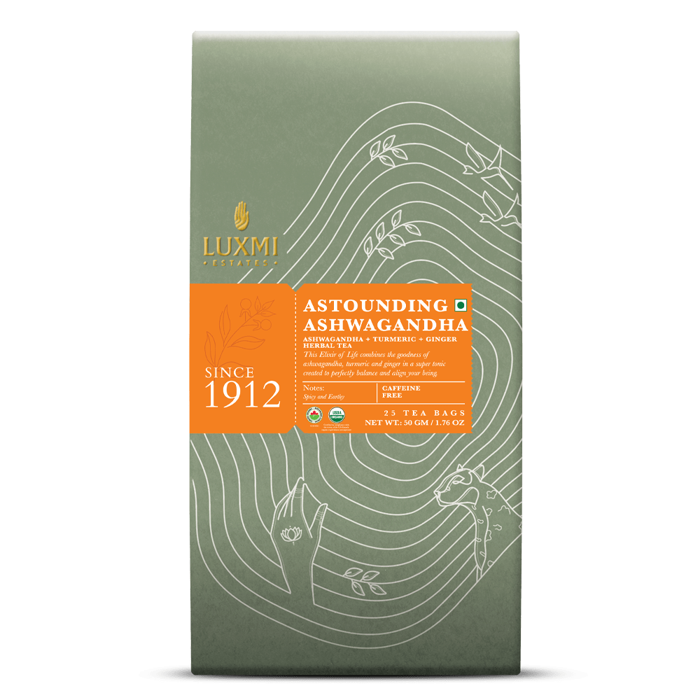 Astounding Ashwagandha | 25 Tea Bags | Organic Herbal Tea PACK OF 3