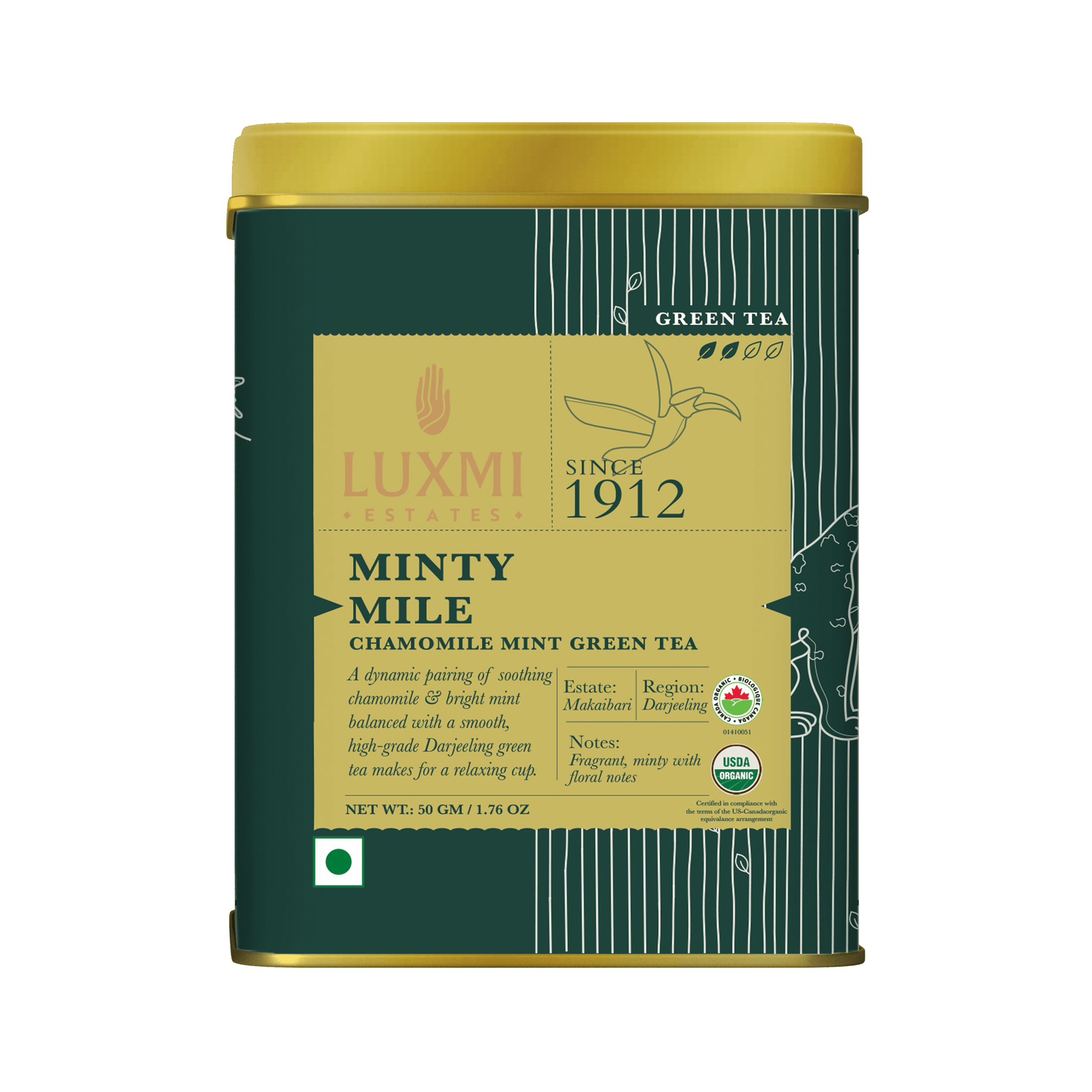 Minty Mile | 50gm | Organic Green Tea PACK OF 2