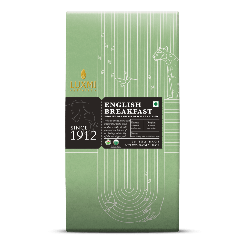 English Breakfast | 25 Tea Bags | Organic Blend Black Tea PACK OF 3