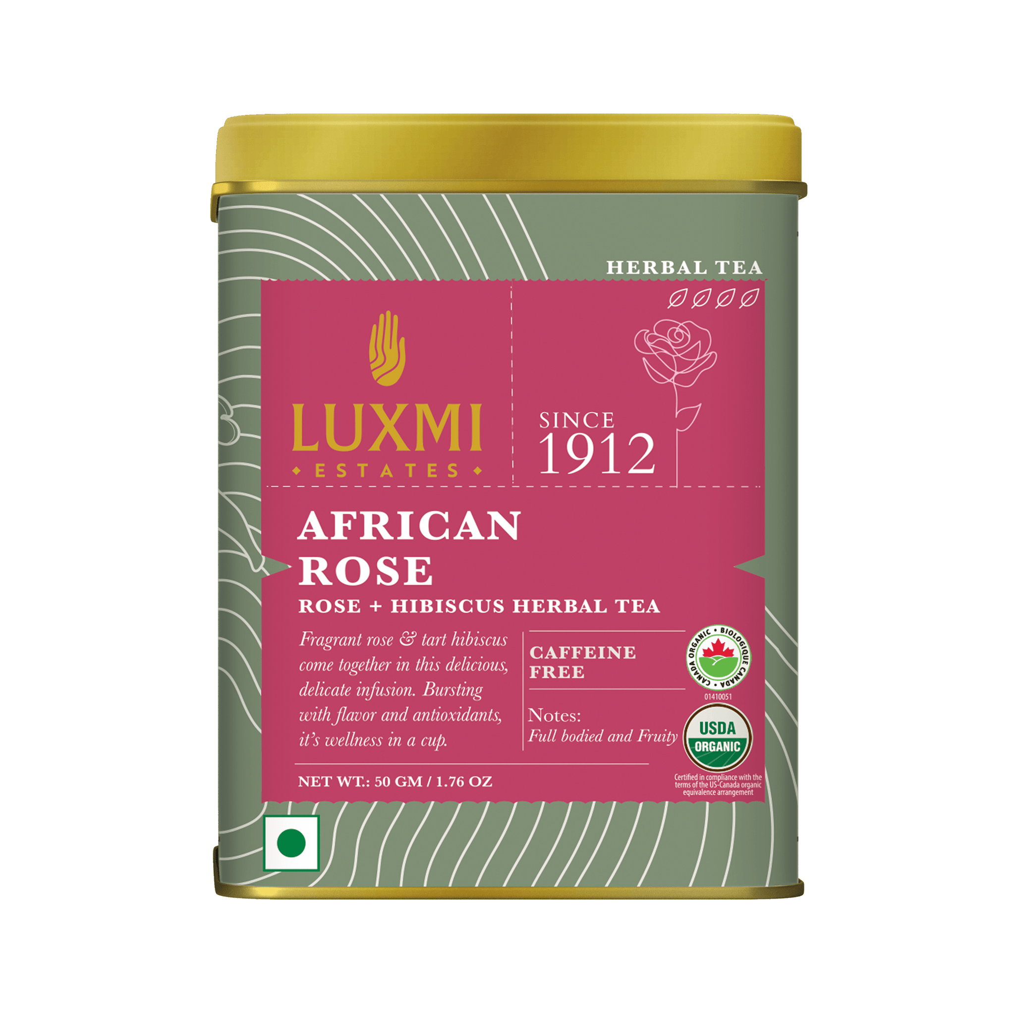 African Rose | 50gm loose tea | Organic Herbal Tea Pack of 3