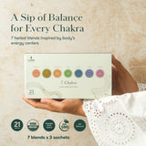 7 Chakras | Giftpack Assortment | 21 Tea Bags - Luxmi Estates USA