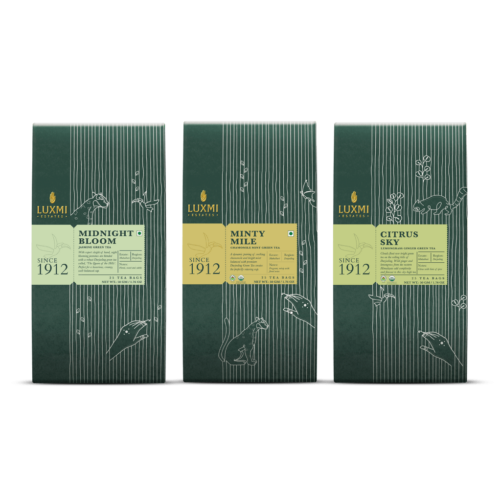 Darjeeling Organic Green Tea Bags Collection