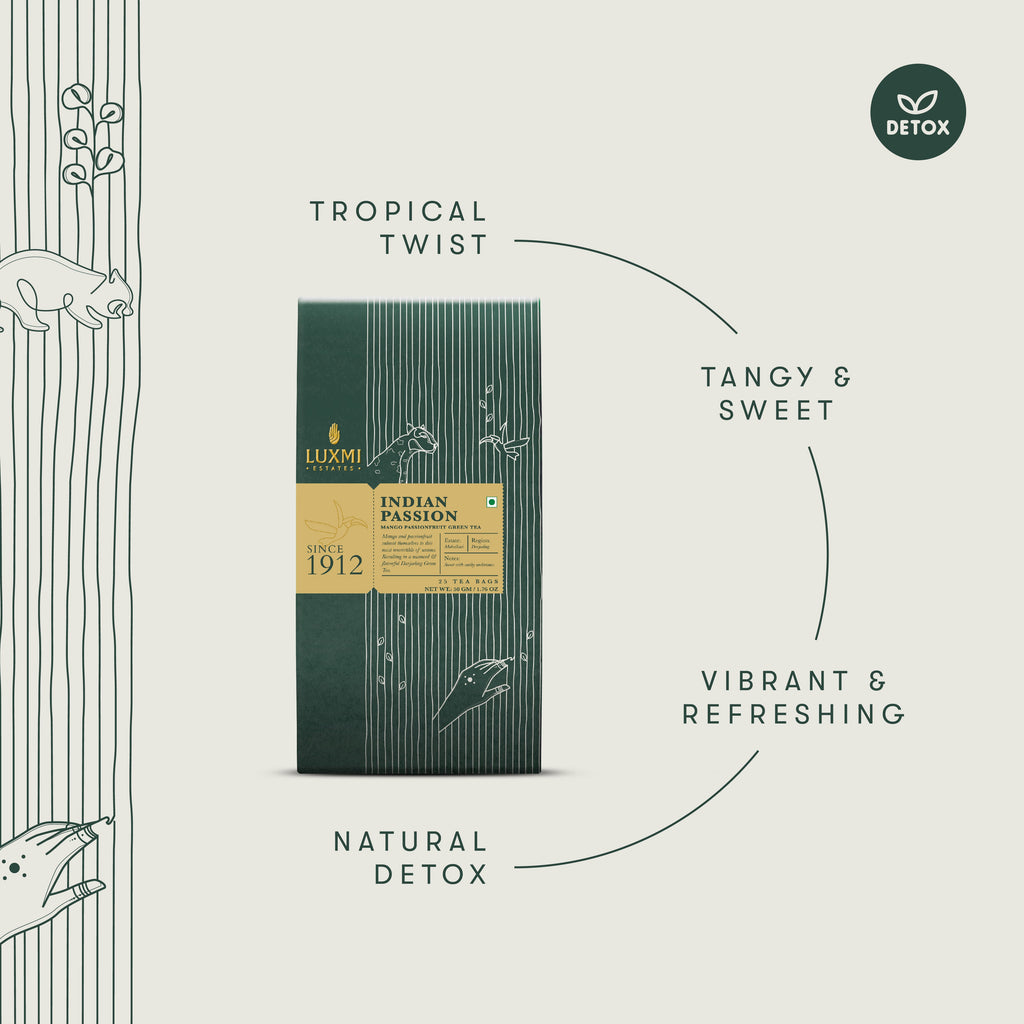 Indian Passion - Fresh & Organic Green Tea Bags
