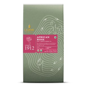 African Rose | 25 Tea Bags | Organic Herbal Tea PACK OF 2 - Luxmi Estates USA