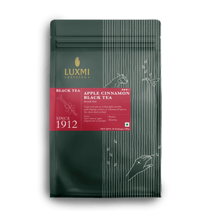 Apple Cinnamon Black Tea | 50 Tea Bags | Organic Black Tea - Luxmi Estates