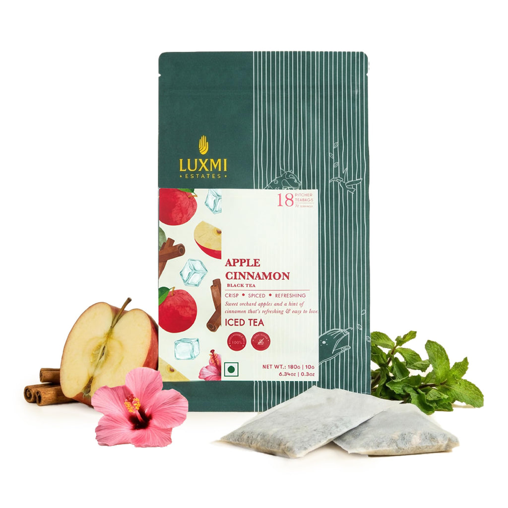 Apple Cinnamon Iced Tea | 18 Pitcher bags - Luxmi Estates USA