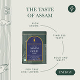 Assam Gold Chai | 100 gm | Luxmi Signature Tea | Assam CTC, Darjeeling Orthodox - Luxmi Estates USA