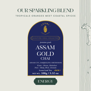 Assam Gold Chai | 100 gm | Luxmi Signature Tea | Assam CTC, Darjeeling Orthodox - Luxmi Estates