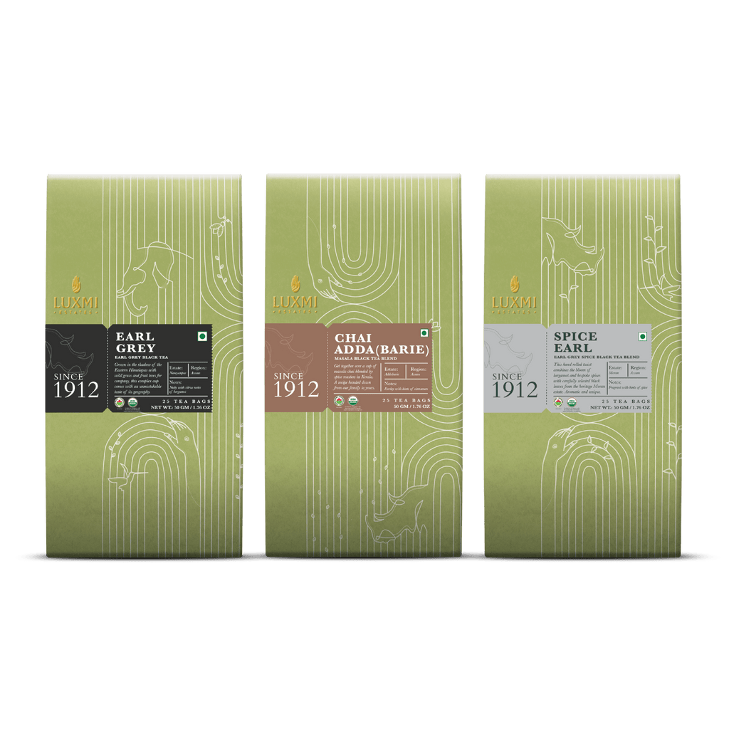Assam Organic Black Tea Bags Collection - Luxmi Estates USA