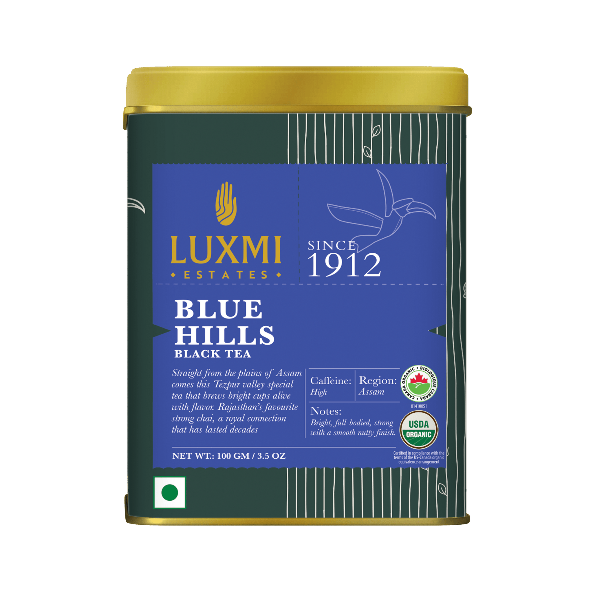 Blue Hills| 100gm | Jodhpur Black Tea Blend - Luxmi Estates