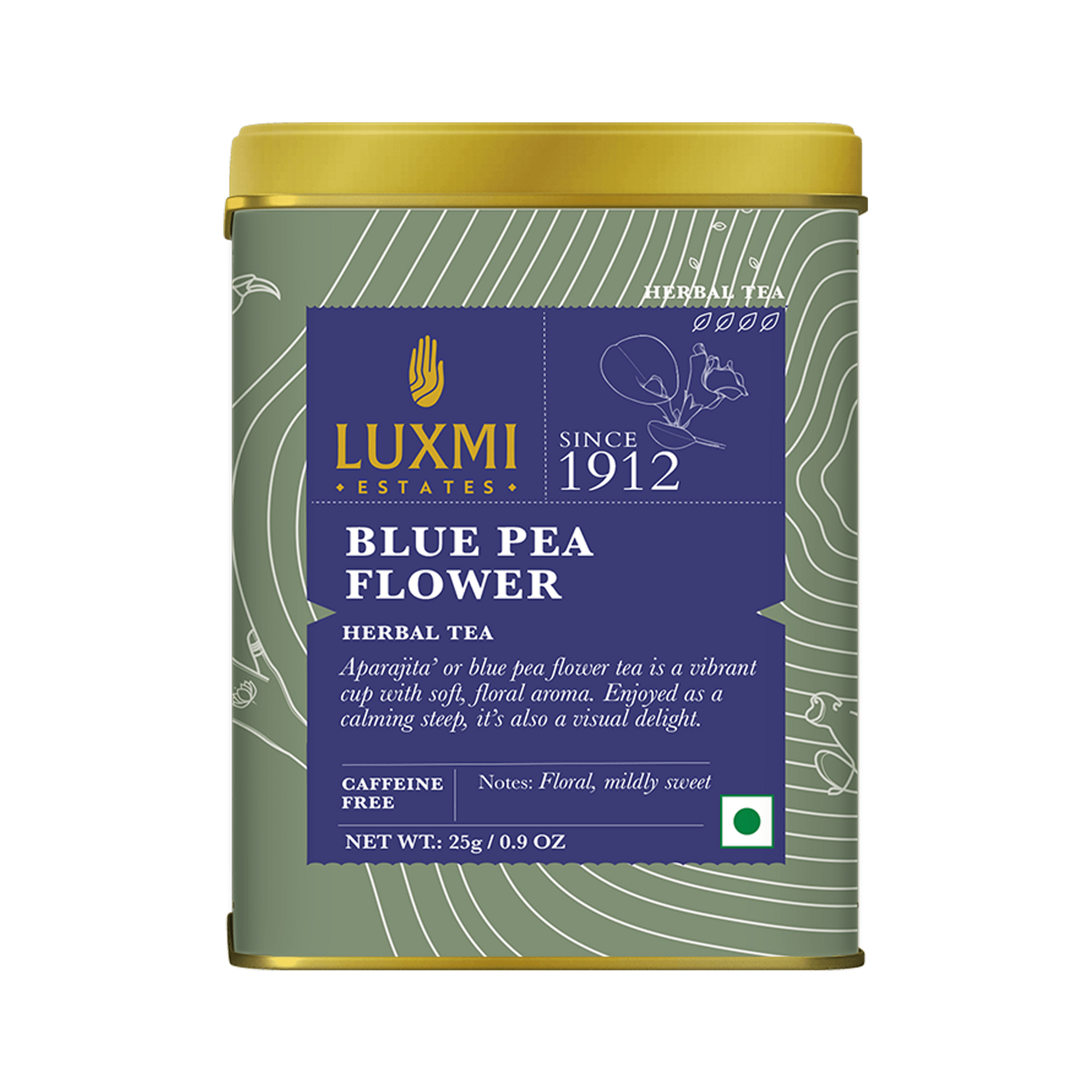 Blue Pea Flower Herbal Tea | 25 gm | - Luxmi Estates