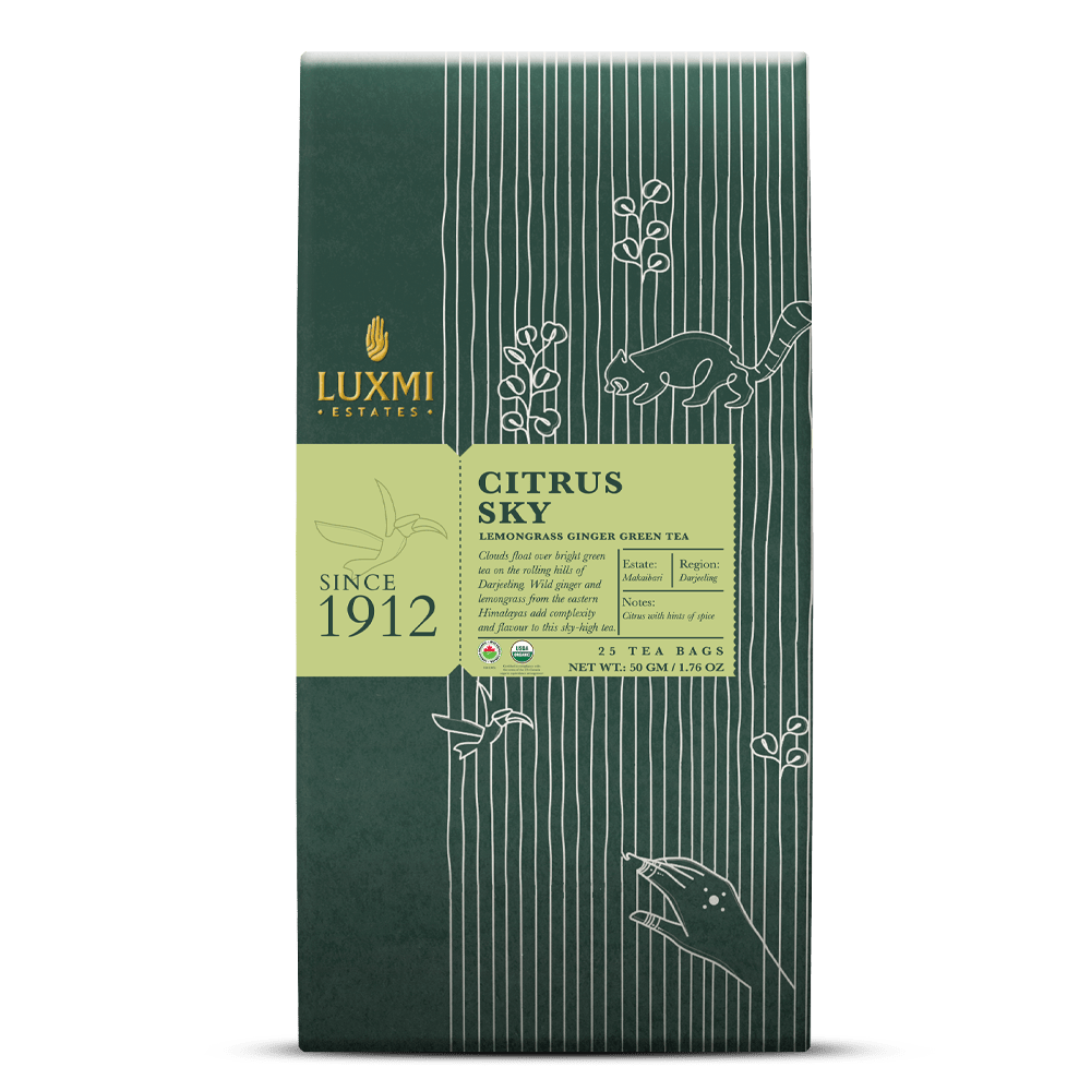 Citrus Sky | 25 Tea Bags | Organic Green Tea PACK OF 2