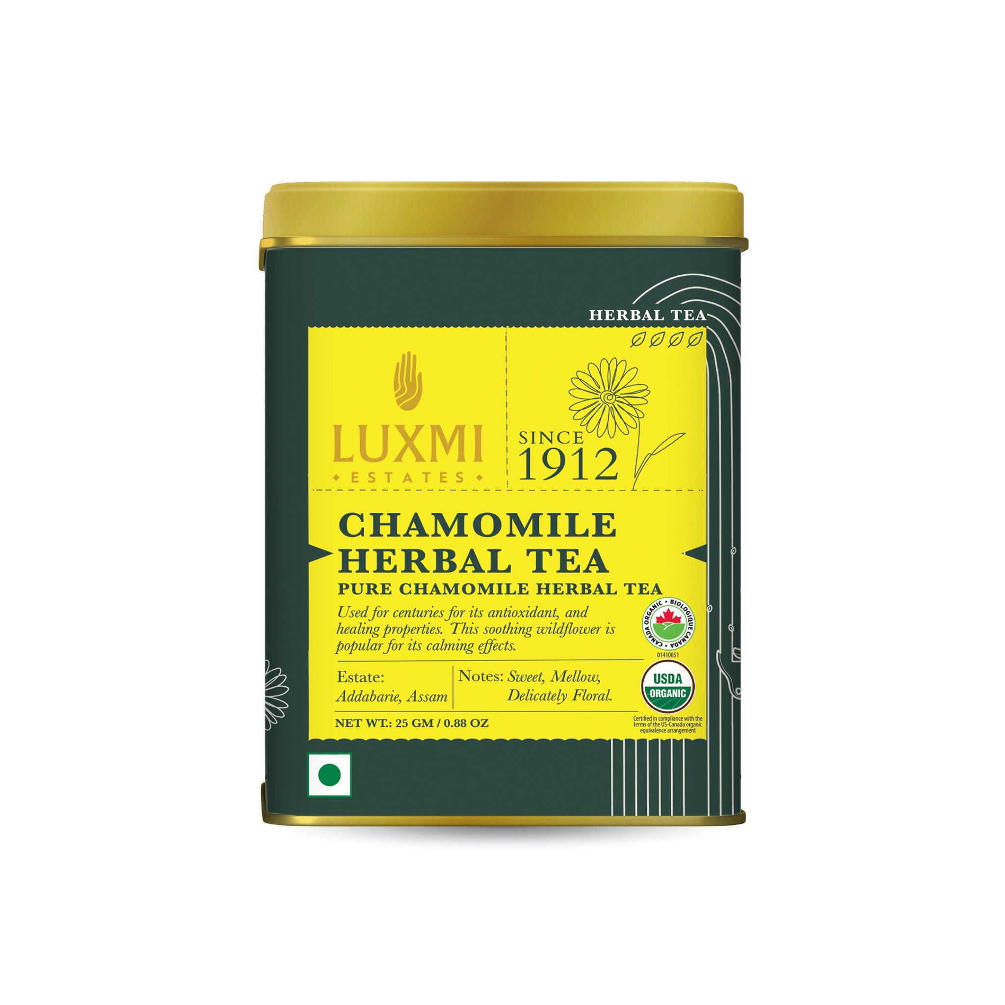 Chamomile Herbal Tea | 25gm | Organic Herbal Tea - Luxmi Estates