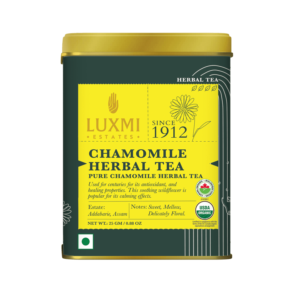 Chamomile Herbal Tea | 25gm | Organic Herbal Tea PACK OF 2 - Luxmi Estates USA