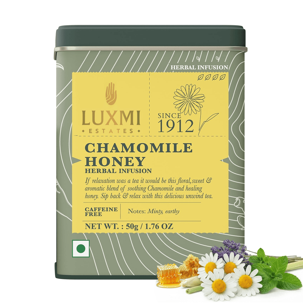 Chamomile Honey Herbal Tea | 50 gm - Luxmi Estates USA