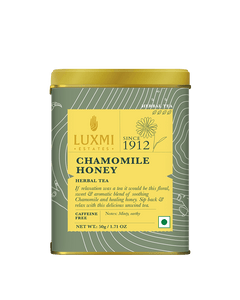 Chamomile Honey Herbal Tea | 50 gm | Organic Herbal Tea - Luxmi Estates