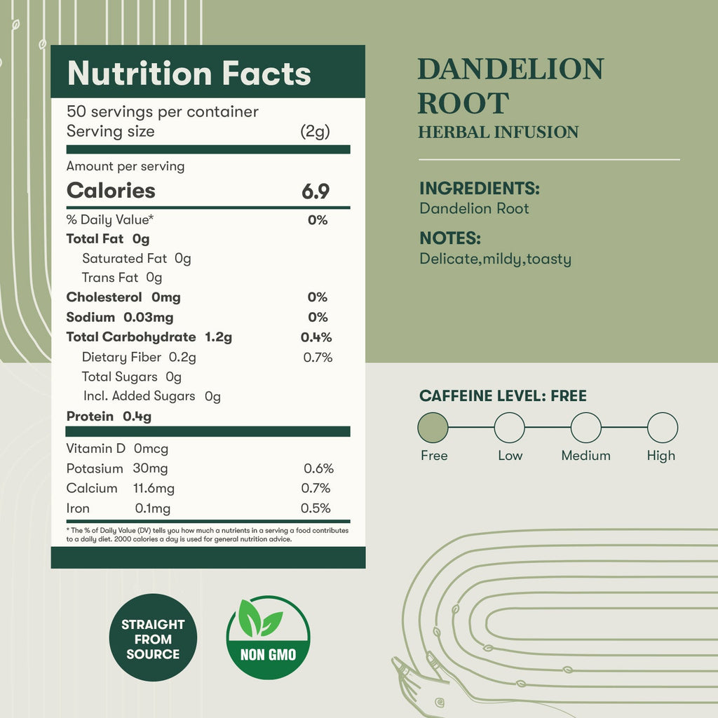 Dandelion Root | 100 gm | Herbal Tea - Luxmi Estates USA