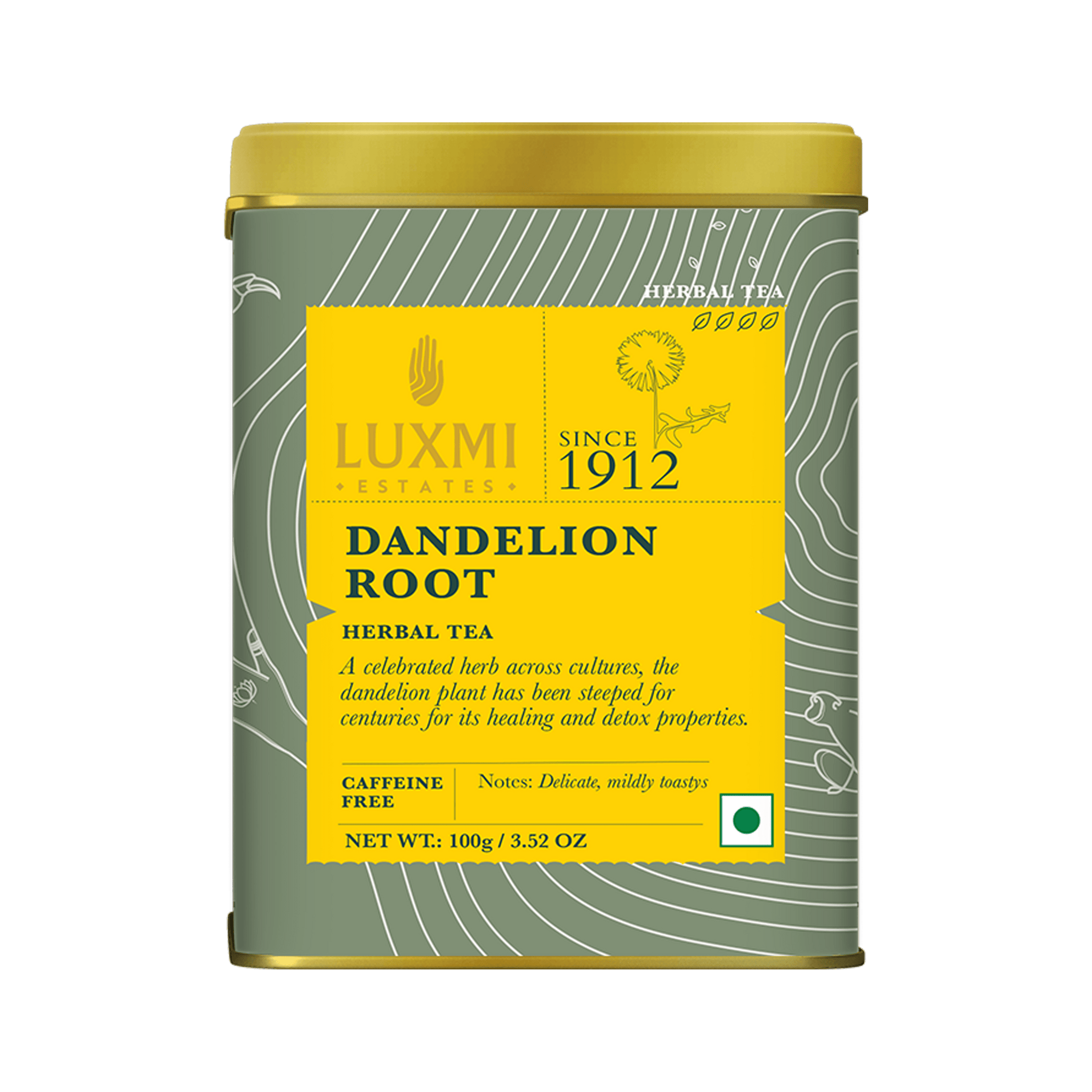 Dandelion Root | 100 gm | Herbal Tea Pack of 3 - Luxmi Estates USA
