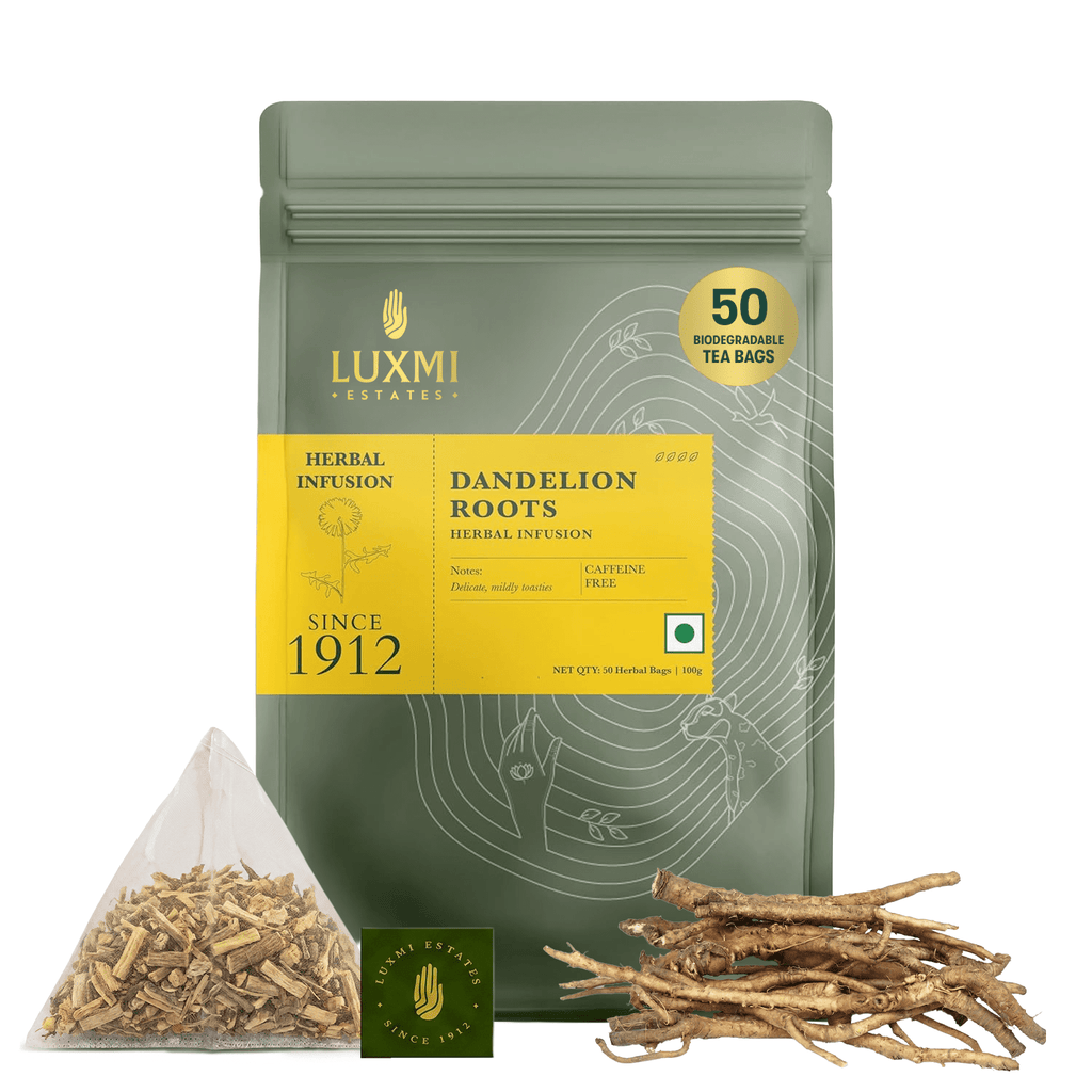 Dandelion Root | 50 Tea Bags | Herbal Tea - Luxmi Estates USA