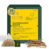 Dandelion Root Tea | 25 Teabags | Herbal Tea - Luxmi Estates USA