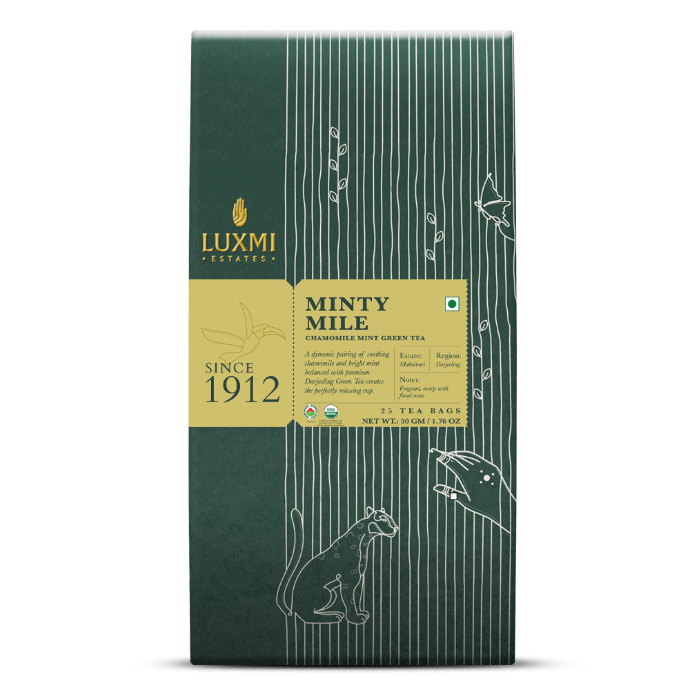 Minty Mile | 25 Tea Bags | Organic Green Tea PACK OF 2