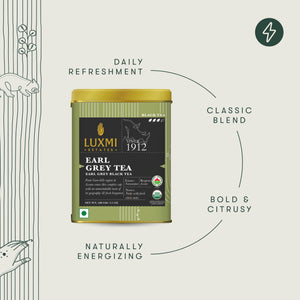 Earl grey Tea | 100gm | Organic Black Tea - Luxmi Estates