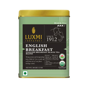 English Breakfast | 100gm | Organic Black Tea - Luxmi Estates