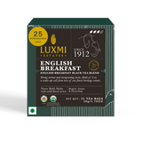 English Breakfast | 25 Tea Bags | Organic Blend Black Tea - Luxmi Estates USA