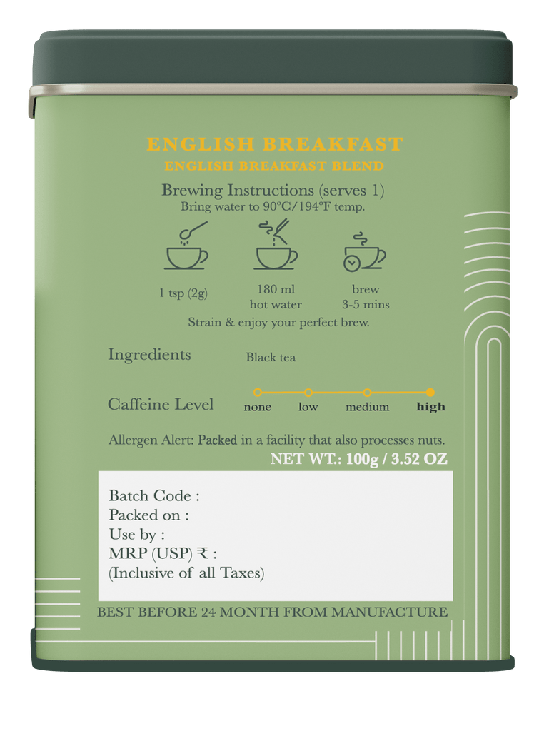 English Breakfast, Organic Darjeeling Black Tea - Luxmi Estates USA
