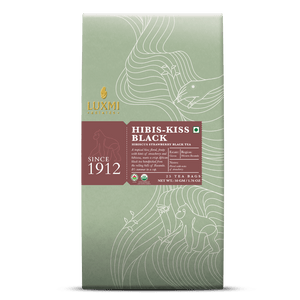 Hibis - Kiss Black | 25 Tea Bags | Organic Black Tea - Luxmi Estates