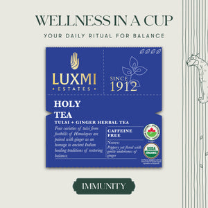 Holy Tea | 25 Tea Bags | Organic Herbal Tea - Luxmi Estates