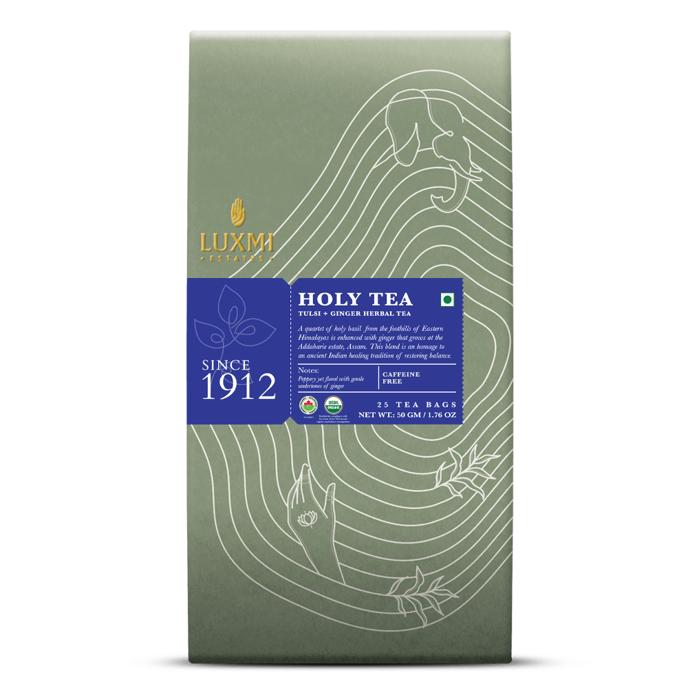 Holy Tea | 25 Tea Bags | Organic Herbal Tea - Luxmi Estates