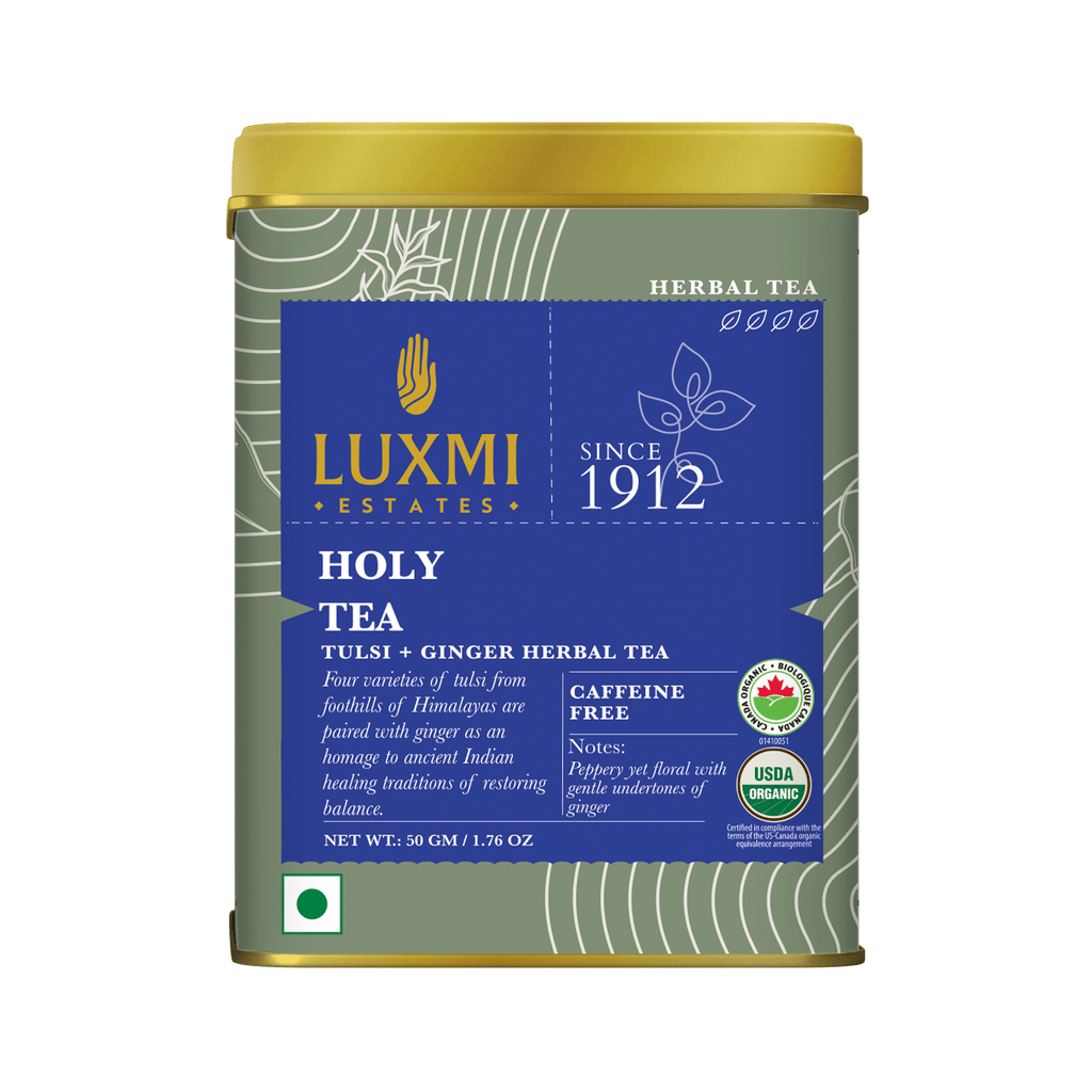 Holy Tea | 50gm | Organic Herbal Tea | Loose Herbal Tea PACK OF 3 - Luxmi Estates USA