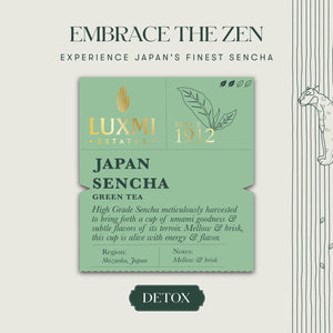 Japan Sencha | 50 gm | Green Tea - Luxmi Estates