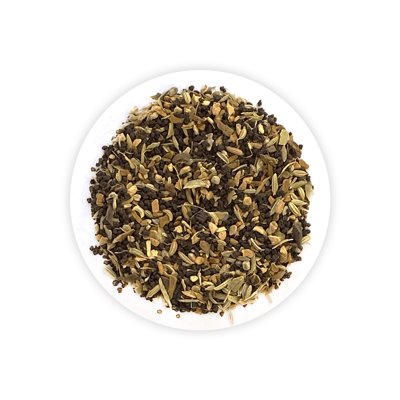 Kolkata Masala Chai | 100 gm | Luxmi Signature Tea | Assam CTC, Fennel, Ginger, Cardamom, Cinnamon, Star Anise - Luxmi Estates USA