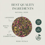 Lavender Valley | 25 Tea Bags | Organic White Tea - Luxmi Estates USA
