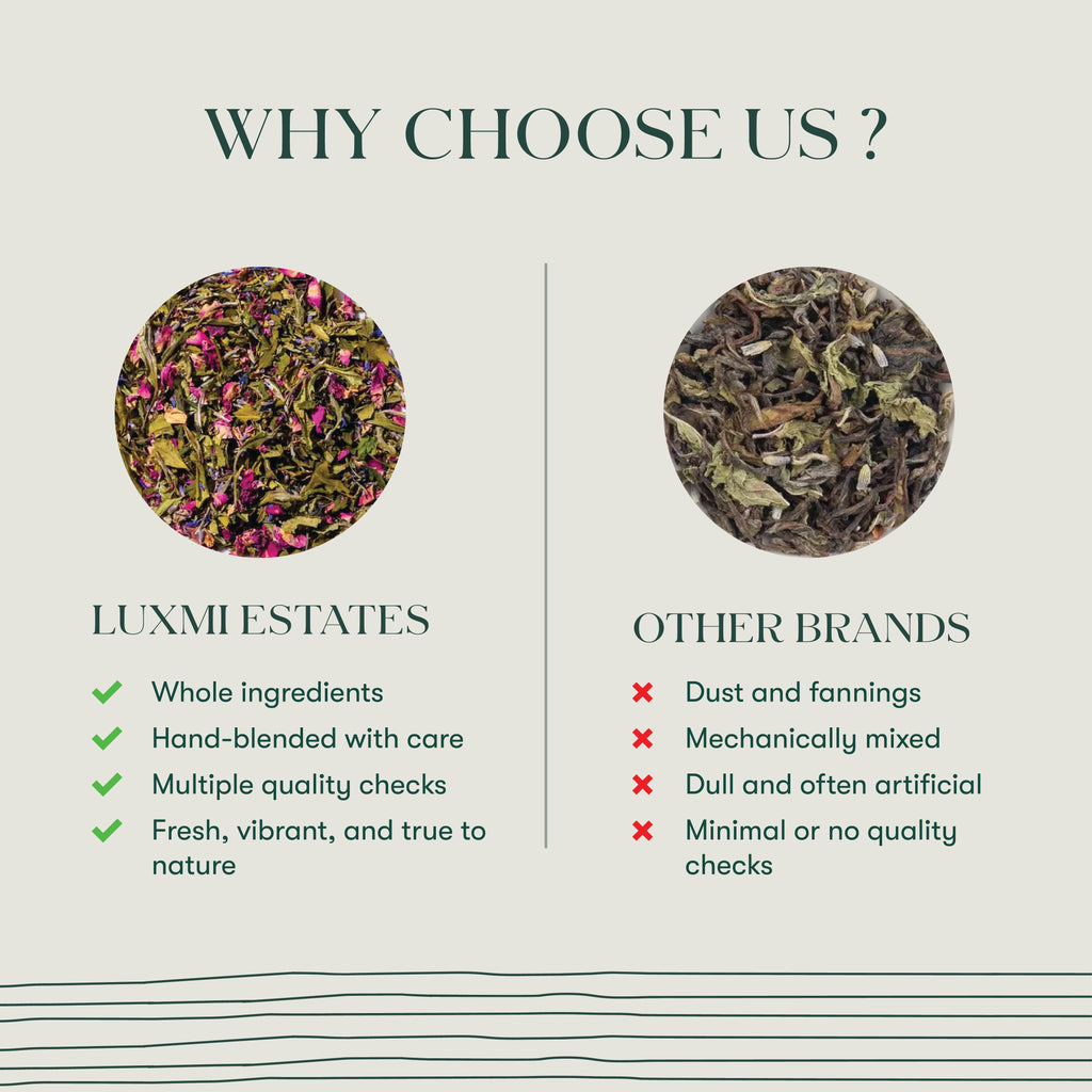 Lavender Valley | 25 Tea Bags | Organic White Tea - Luxmi Estates USA