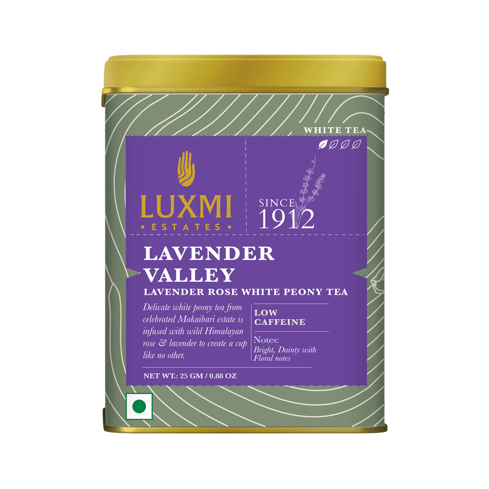 Lavender Valley | 25gm | Organic White Tea - Luxmi Estates