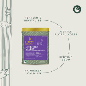 Lavender Valley | 25gm | Organic White Tea - Luxmi Estates