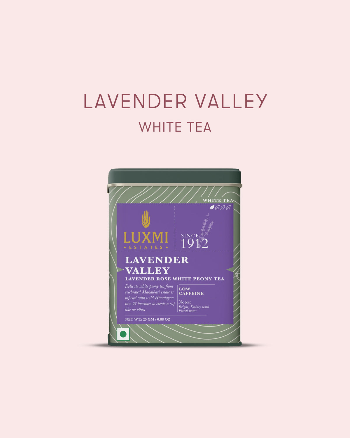 Lavender Valley | 25gm | Organic White Tea - Luxmi Estates USA