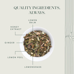 Lemon Balm Honey Ginger | 50 gm | Organic Herbal Tea - Luxmi Estates