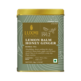 Lemon Balm Honey Ginger | 50 gm | Organic Herbal Tea PACK OF 3 - Luxmi Estates USA