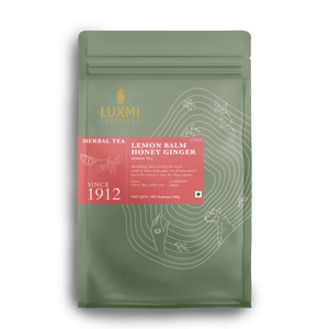 Lemon Balm Honey Ginger | 50 Tea Bags | Organic Herbal Tea - Luxmi Estates