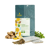 Lemon Ginger Mint Iced Tea | 18 Pitcher bags - Luxmi Estates USA